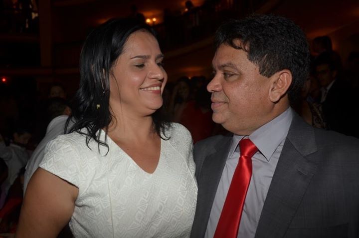 O secretário de Articulação Política, Márcio Jerry, e sua namorada, chefe de Gabinete de Dino, Lene Rodrigues