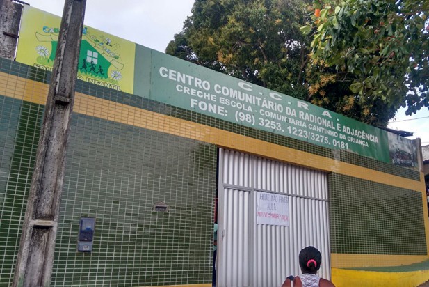Creche escola Cantinho da Criança, que fica no bairro Radional, em São Luís