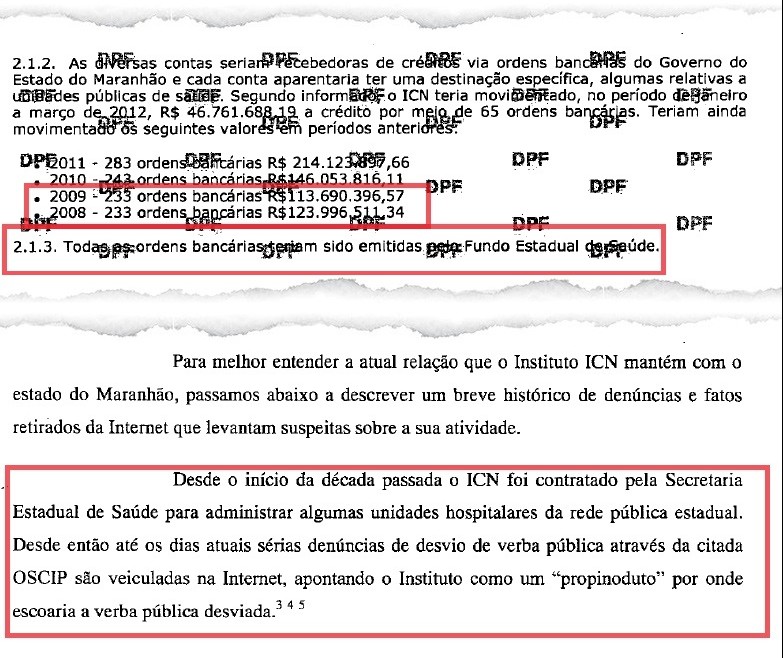 Policiais federais sabiam do "propinoduto" operado pelo ICN na Saúde do Maranhão, mas decidiram não pescar alguns peixes, nem lhes ministrar qualquer sermão