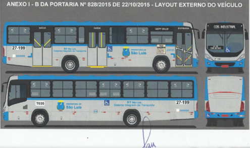 Nova pintura foi autorizada em outubro, e ônibus já estavam prontos desde um mês depois