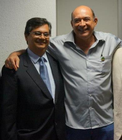 O governador Flávio Dino e o amigo e aliado Ribamar Alves, separados por ora enquanto o último está na cadeia sob acusação de estupro