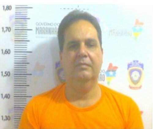 O ex-prefeito de Paço do Lumiar, Gilberto Aroso, durante identificação no Complexo Penitenciário de Pedrinhas