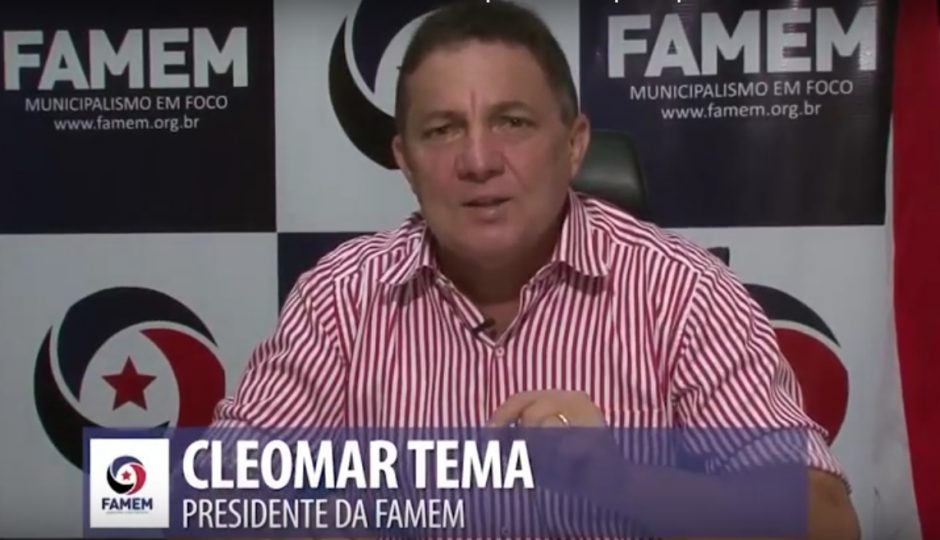 Prefeito de Tuntum e presidente da Federação dos Municípios do Estado do Maranhão (FAMEM), Cleomar Tema