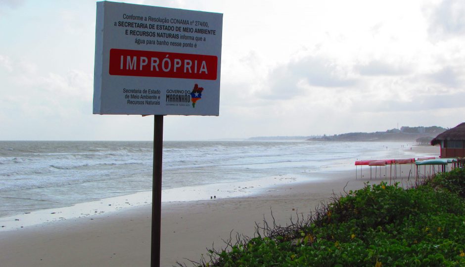 Todas as praias de São Luís e Ribamar são impróprias para banho